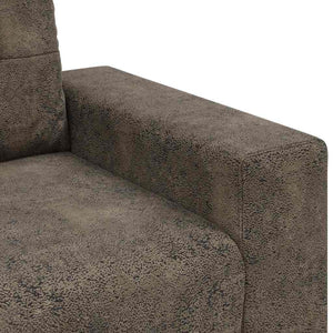 vidaXL Canapé deux places gris foncé 140 cm en similicuir