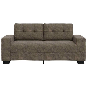 vidaXL Canapé deux places gris foncé 140 cm en similicuir