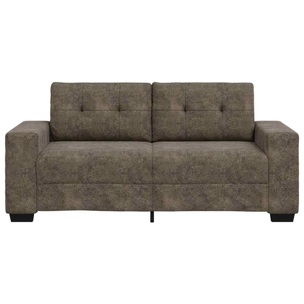 vidaXL Canapé deux places gris foncé 140 cm en similicuir
