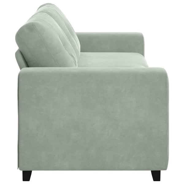vidaXL Canapé à 3 places gris clair 220x78x80 cm velours