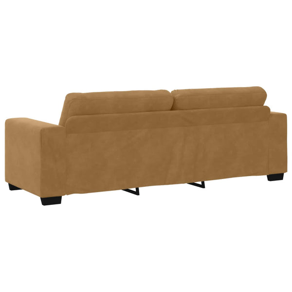 3-Sitzer Sofa Braun Samt 180cm