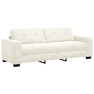 3-Sitzer Sofa Creme Samt 180cm