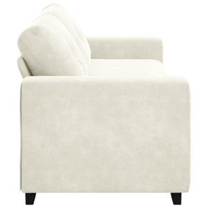 3-Sitzer Sofa Creme Samt 180cm