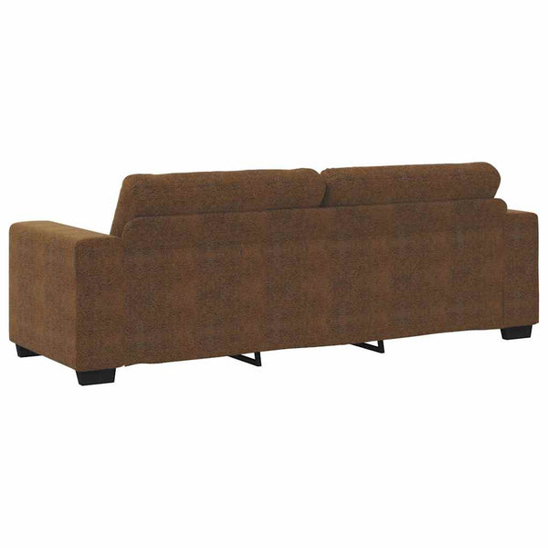 3-Sitzer Sofa Braun Kunstleder 180 cm