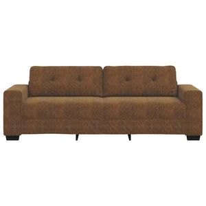 3-Sitzer Sofa Braun Kunstleder 180 cm