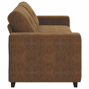 3-Sitzer Sofa Braun Kunstleder 180 cm