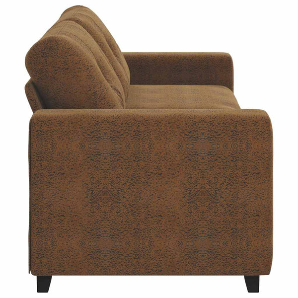 3-Sitzer Sofa Braun Kunstleder 180 cm