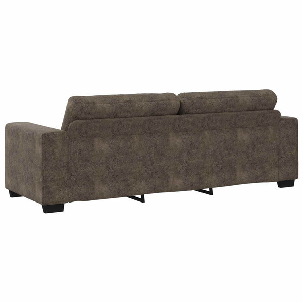 3-Sitzer Sofa Dunkelgrau Kunstleder 180 cm
