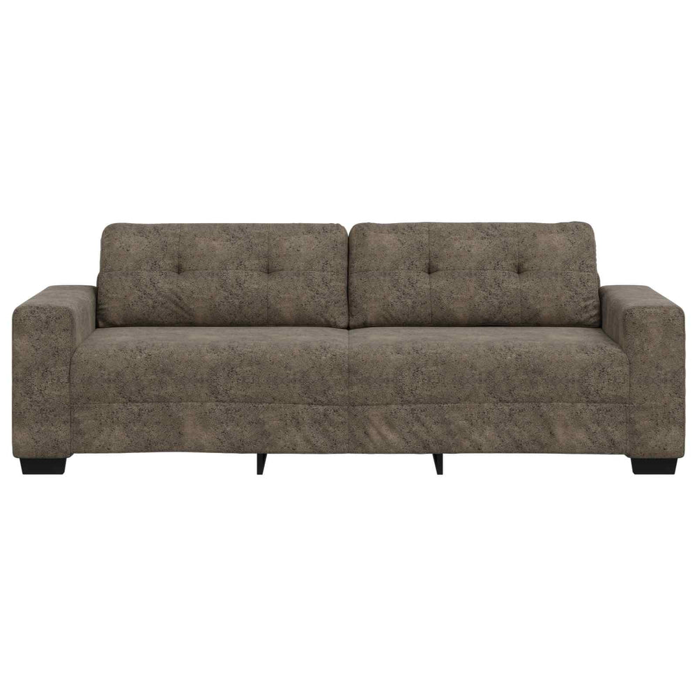 3-Sitzer Sofa Dunkelgrau Kunstleder 180 cm