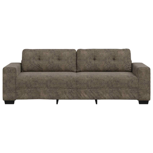3-Sitzer Sofa Dunkelgrau Kunstleder 180 cm