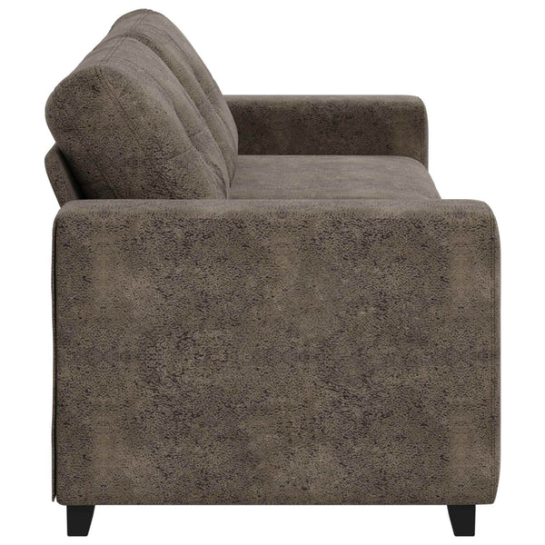 3-Sitzer Sofa Dunkelgrau Kunstleder 180 cm