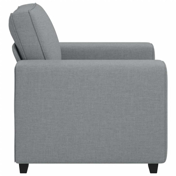 Hellgrauer Stoff Sessel 100x77x82 cm