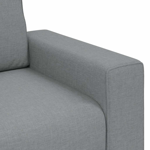 Hellgrauer Stoff Sessel 100x77x82 cm