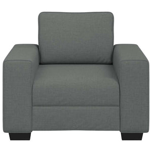 Dunkelgrauer Stoff Sessel, 100 cm