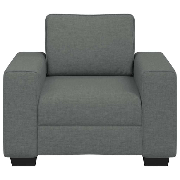 Dunkelgrauer Stoff Sessel, 100 cm