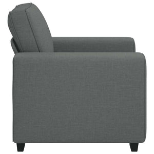 Dunkelgrauer Stoff Sessel, 100 cm