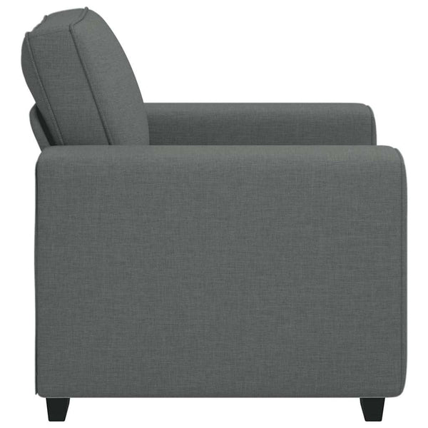 Dunkelgrauer Stoff Sessel, 100 cm