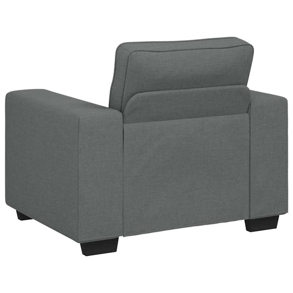 Dunkelgrauer Stoff Sessel, 100 cm