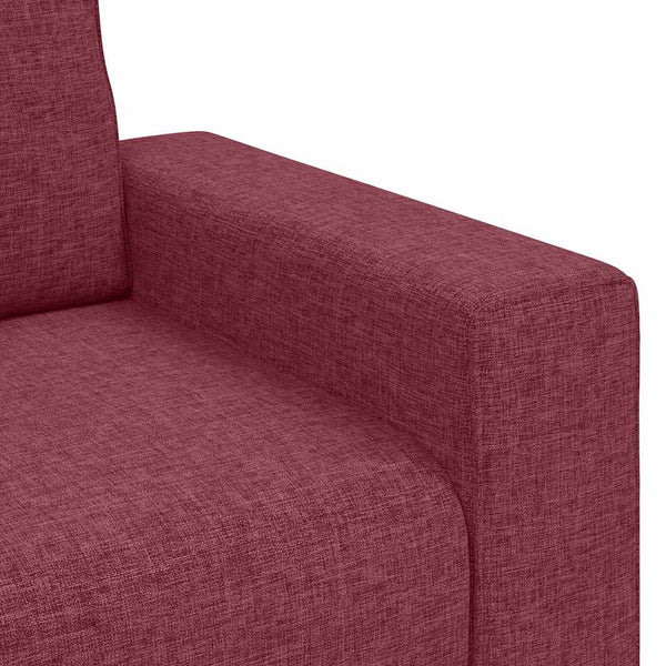 Weinroter Stoff Sessel 100 cm