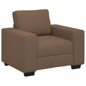 Brauner Stoff Sessel 100x77x82 cm