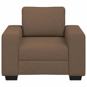 Brauner Stoff Sessel 100x77x82 cm