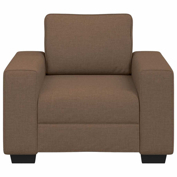 Brauner Stoff Sessel 100x77x82 cm