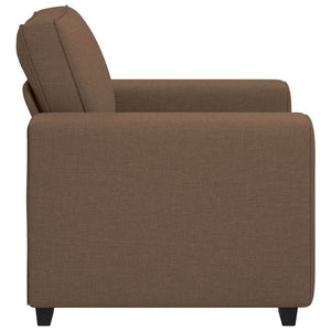 Brauner Stoff Sessel 100x77x82 cm