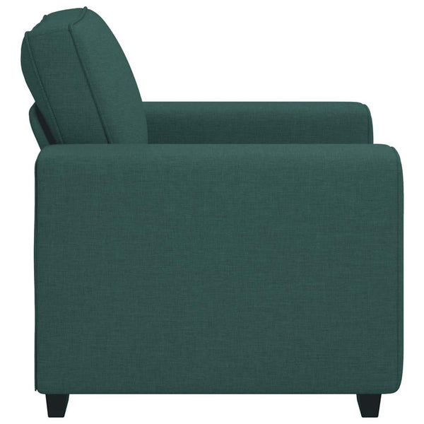 Dunkelgrüner Stoff Sessel 100 cm