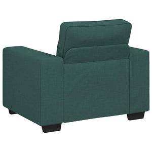 Dunkelgrüner Stoff Sessel 100 cm