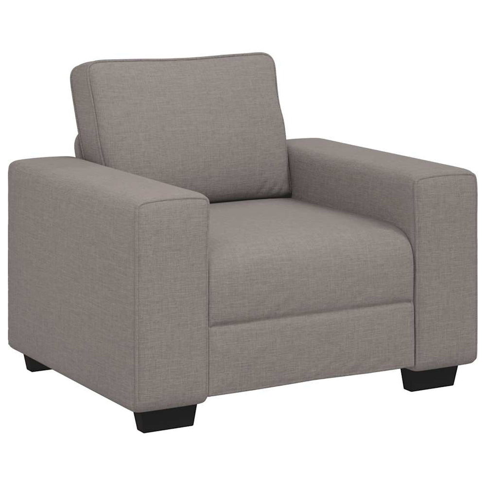 Sessel Taupe Stoff 100x77x82 cm