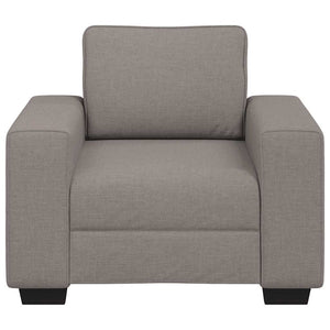 Sessel Taupe Stoff 100x77x82 cm