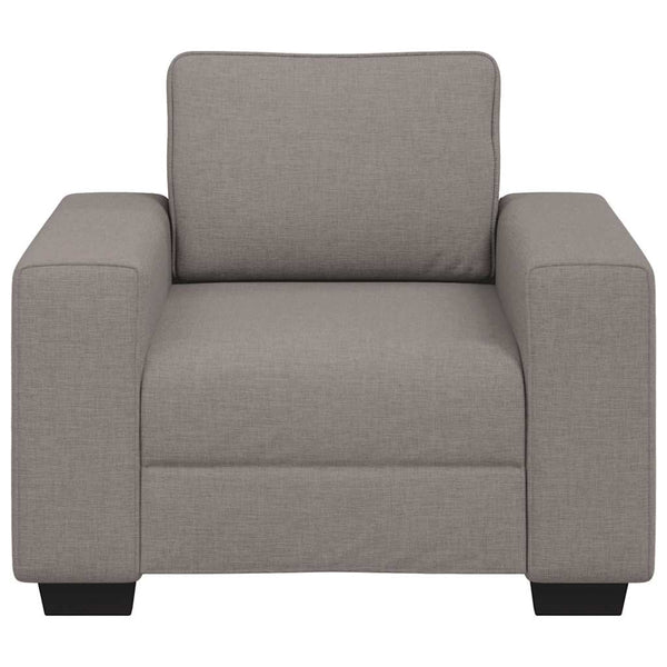Sessel Taupe Stoff 100x77x82 cm