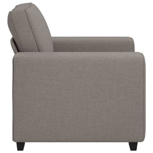 Sessel Taupe Stoff 100x77x82 cm