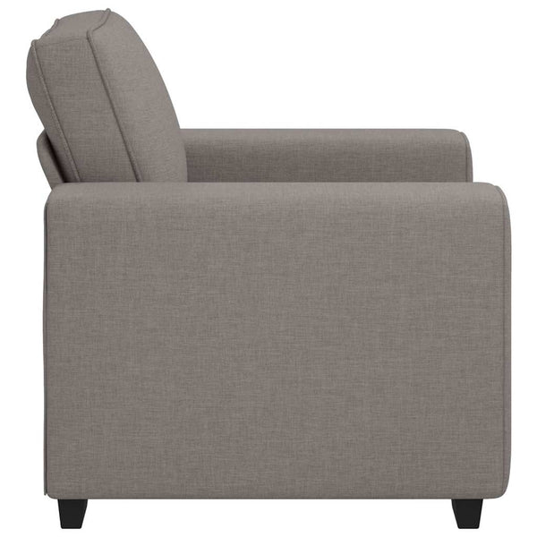 Sessel Taupe Stoff 100x77x82 cm