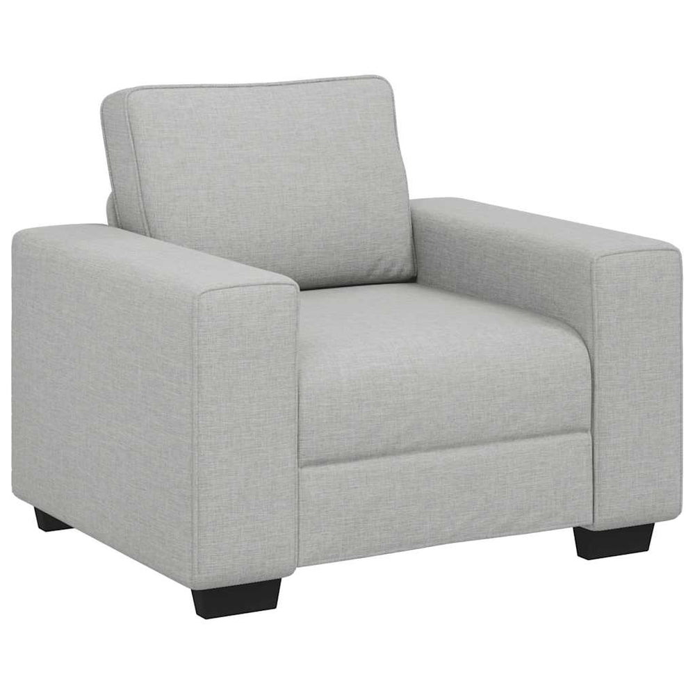 Sessel Wolkengrau Stoff 100 cm