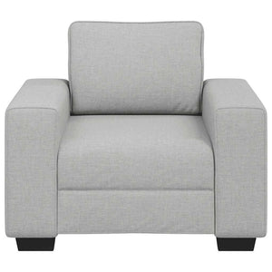 Sessel Wolkengrau Stoff 100 cm