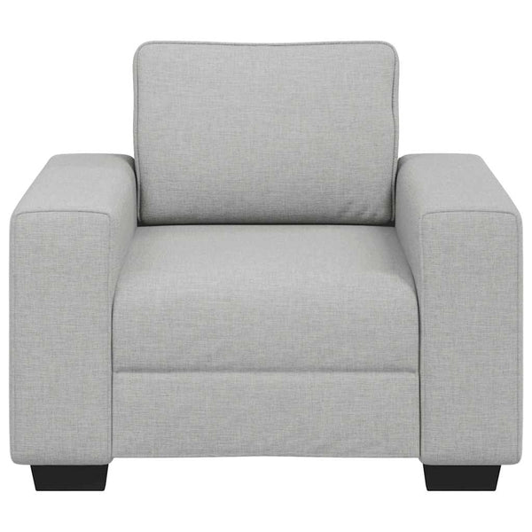 Sessel Wolkengrau Stoff 100 cm