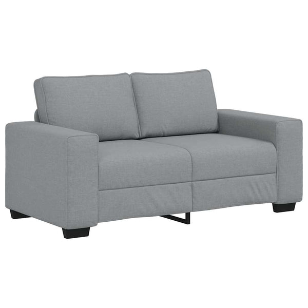 2-Sitzer Sofa Hellgrau Stoff 160 cm