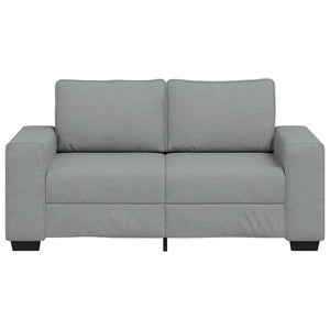 2-Sitzer Sofa Hellgrau Stoff 160 cm