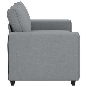 2-Sitzer Sofa Hellgrau Stoff 160 cm