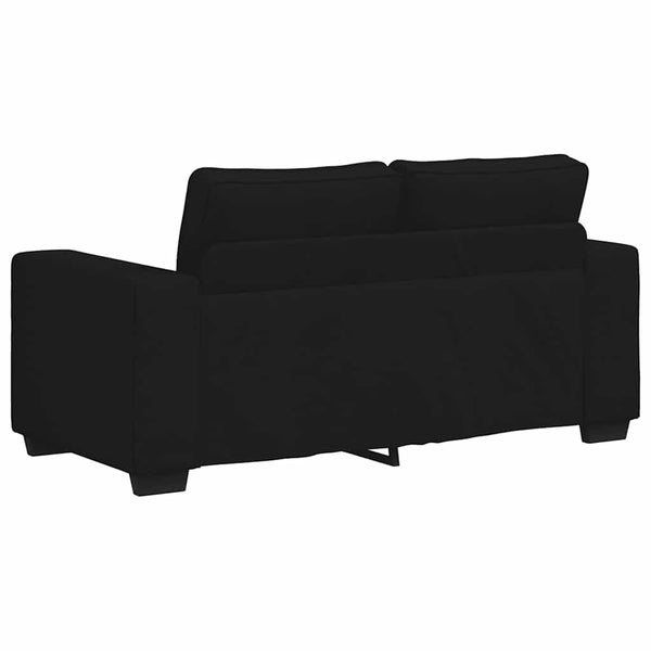 vidaXL Canapé 2 places Noir 160x77x82 cm Tissu