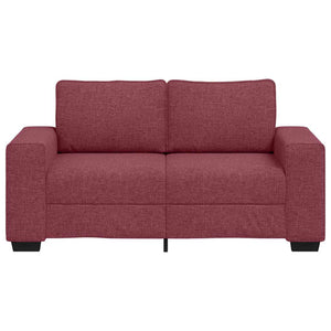 vidaXL Canapé 2 places Rouge bordeaux 160x77x82 cm Tissu