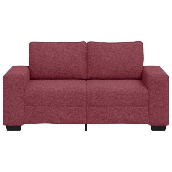 vidaXL Canapé 2 places Rouge bordeaux 160x77x82 cm Tissu