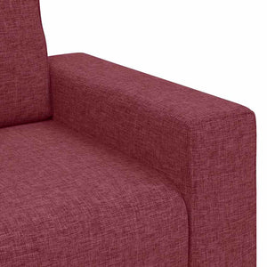 vidaXL Canapé 2 places Rouge bordeaux 160x77x82 cm Tissu