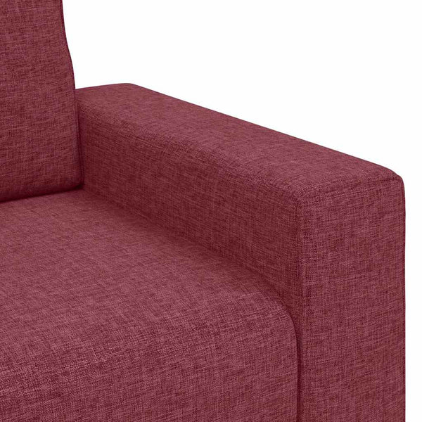 vidaXL Canapé 2 places Rouge bordeaux 160x77x82 cm Tissu