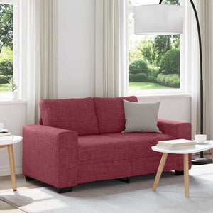 vidaXL Canapé 2 places Rouge bordeaux 160x77x82 cm Tissu