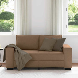 Braunes 2-Sitzer Sofa Stoff 160 cm