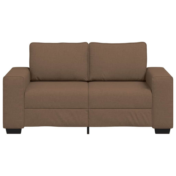 Braunes 2-Sitzer Sofa Stoff 160 cm