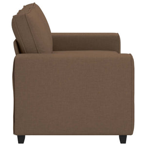 Braunes 2-Sitzer Sofa Stoff 160 cm