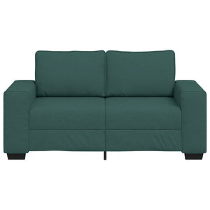 Dunkelgrünes 2-Sitzer Sofa, Stoff